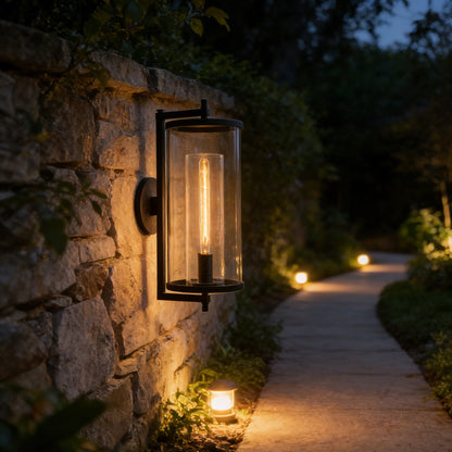 Devauxy Outdoor Round Sconce