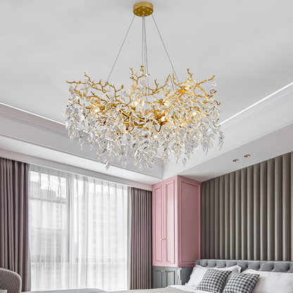 Cleo Branch Crystal Chandelier Light
