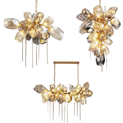 Modern Wine Glass Shape Chandelier Italian Light Luxury Light Fixture for Dining Room/Living Room