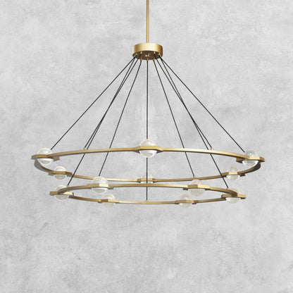 Planet 2-Tier Round Chandelier 48" 60"