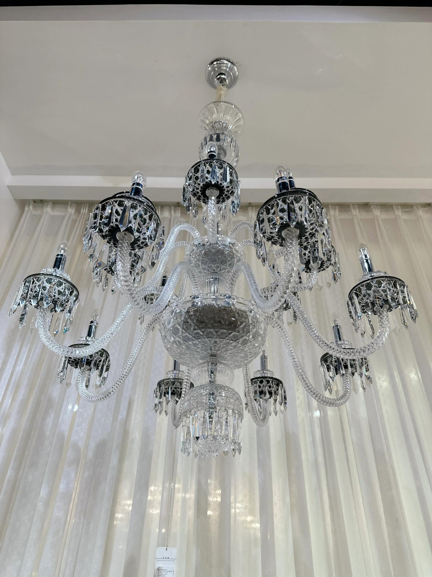 Elegant Crystal Chandelier in Italian