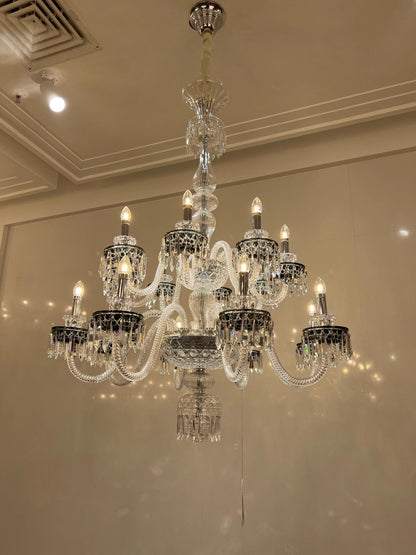 Elegant Crystal Chandelier in Italian
