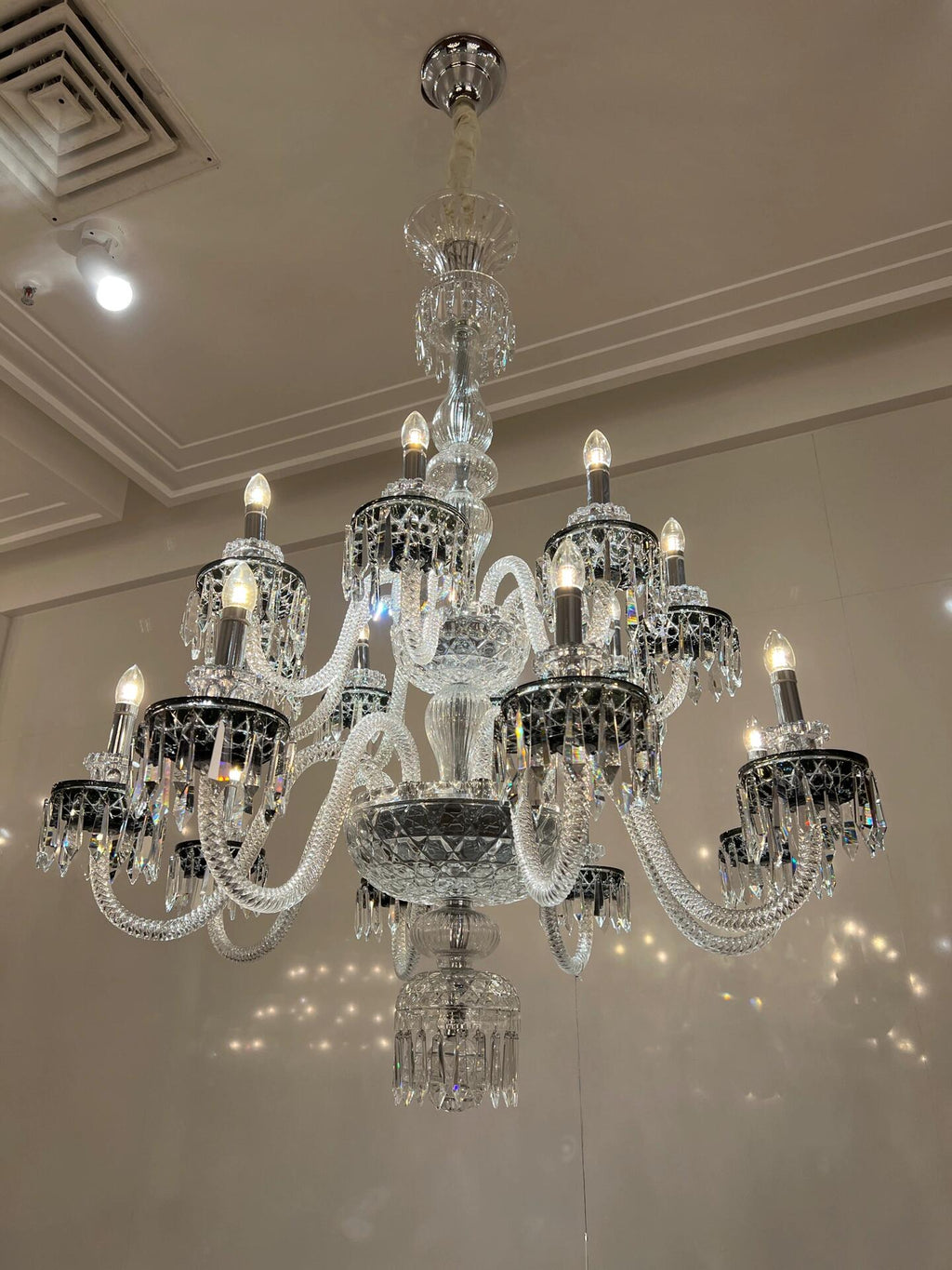 Elegant Crystal Chandelier in Italian