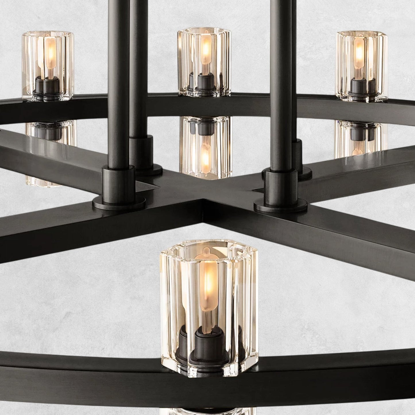 Reger Crystal 2-Tier Round Chandelier 60"