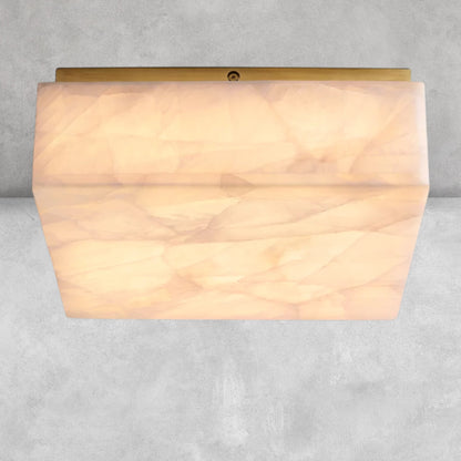 Riora Calcite Square Flushmount 6" 10" 14"
