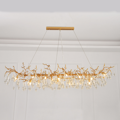 Avis Clear Crystal Branch Chandelier