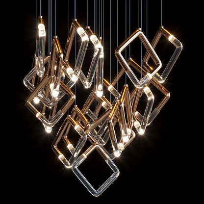 Arqelle Linear Tube Scatter Chandelier