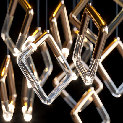 Arqelle Linear Tube Scatter Chandelier