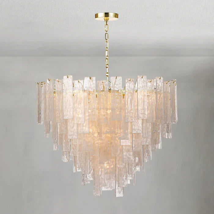 Tidelle Clear Glass Chandelier Large