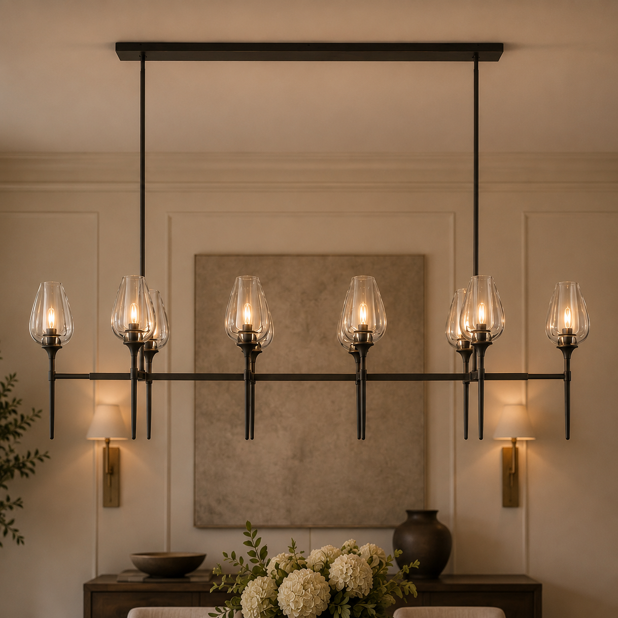 Tuders Linear Chandelier