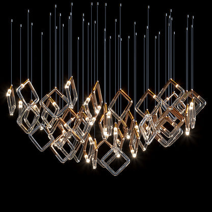 Arqelle Linear Tube Scatter Chandelier