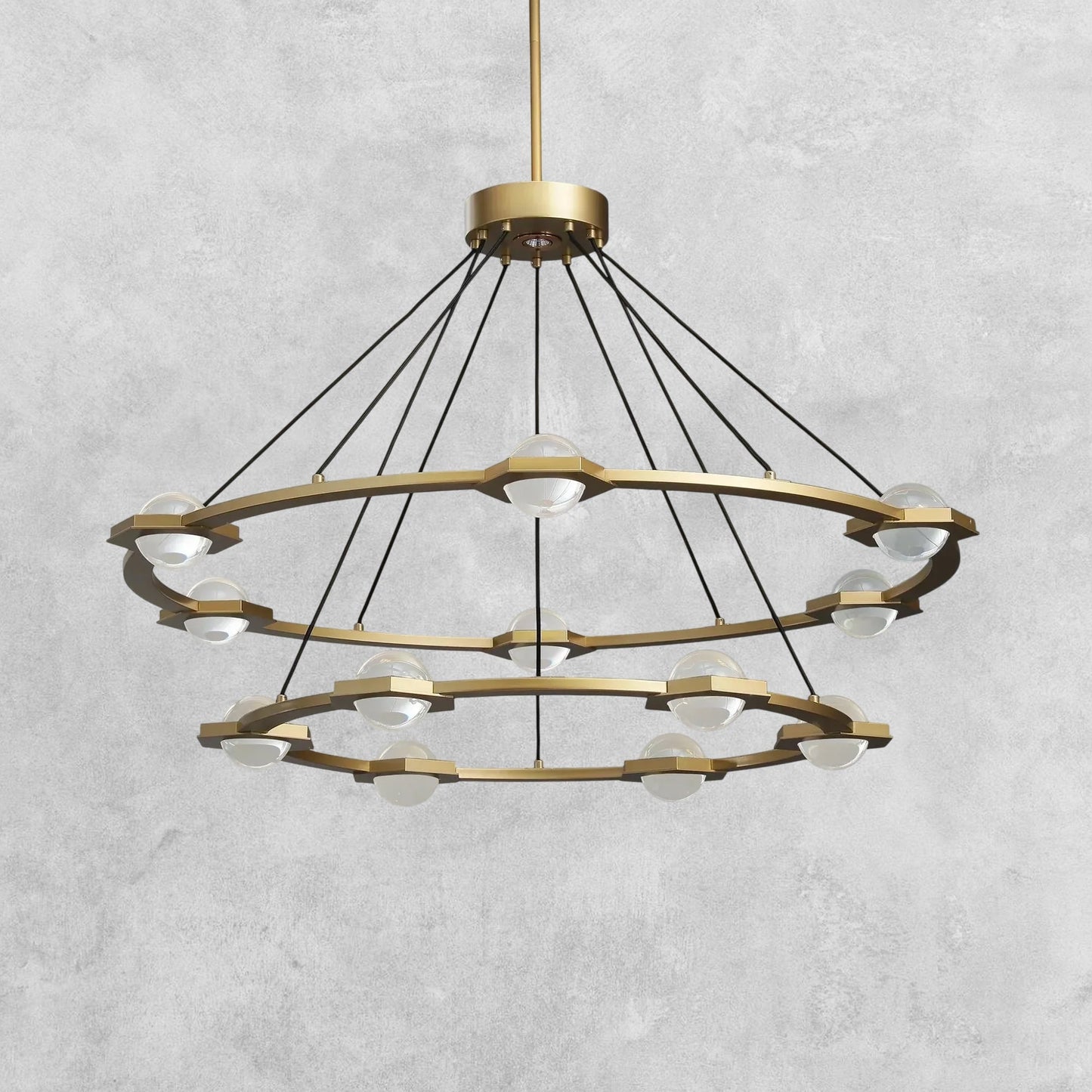 Planet 2-Tier Round Chandelier 48" 60"