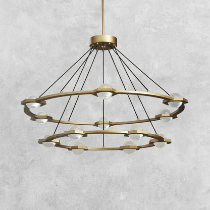 Planet 2-Tier Round Chandelier 48" 60"