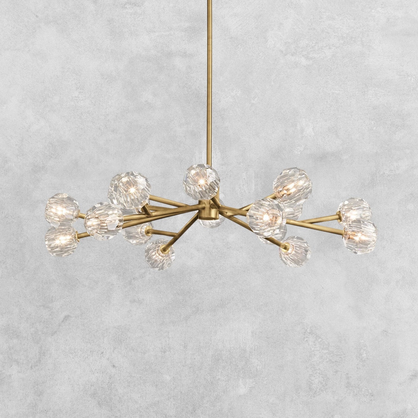Bouble De Crystal Modern Round Chandelier