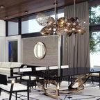 Modern Wine Glass Shape Chandelier Italian Light Luxury Light Fixture for Dining Room/Living Room