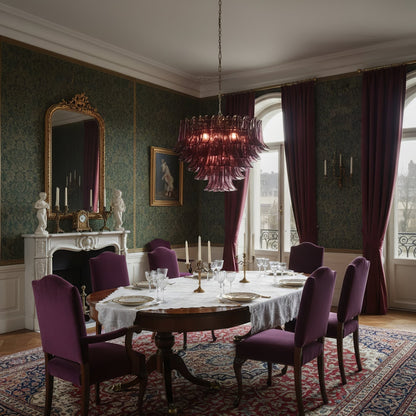 Amethyst Bloom Chandelier