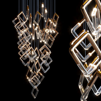 Arqelle Linear Tube Scatter Chandelier
