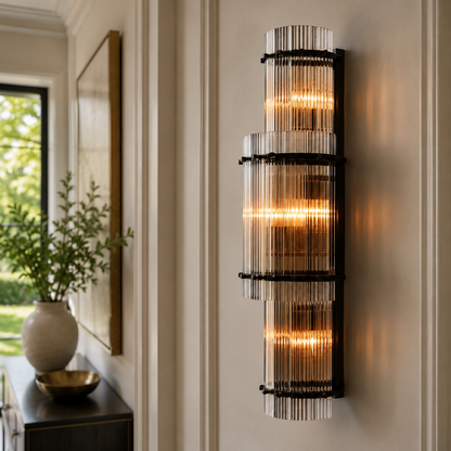 Sae Nari Glass Grand Round Sconce