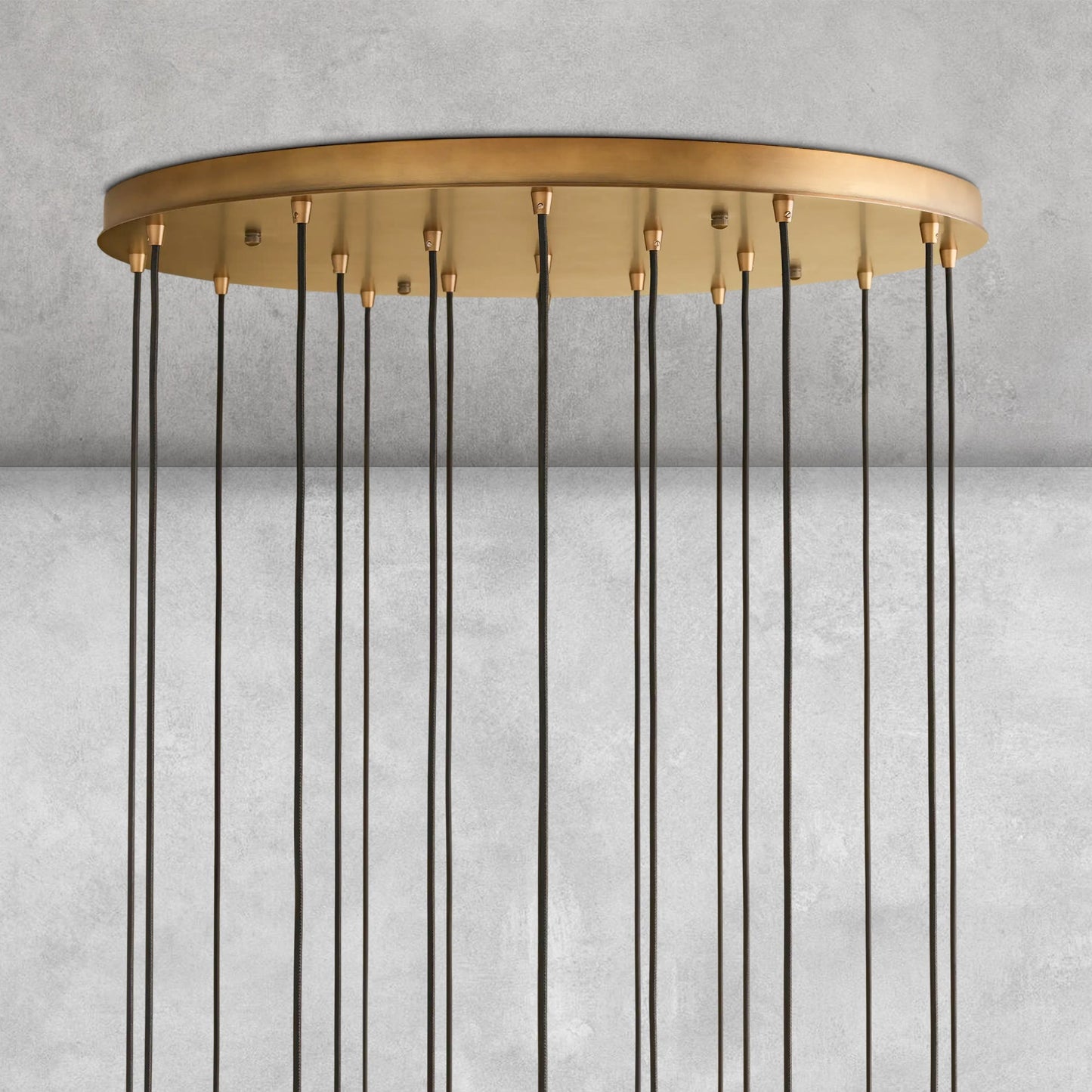 Colleena Hammered Glass Round Chandelier
