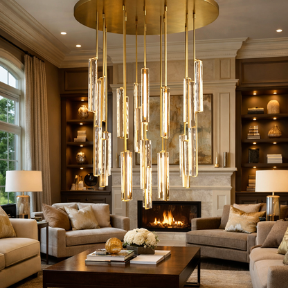 Audocon Crystal Round Chandelier