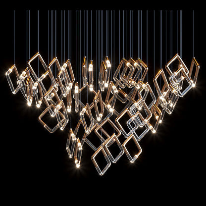 Arqelle Linear Tube Scatter Chandelier