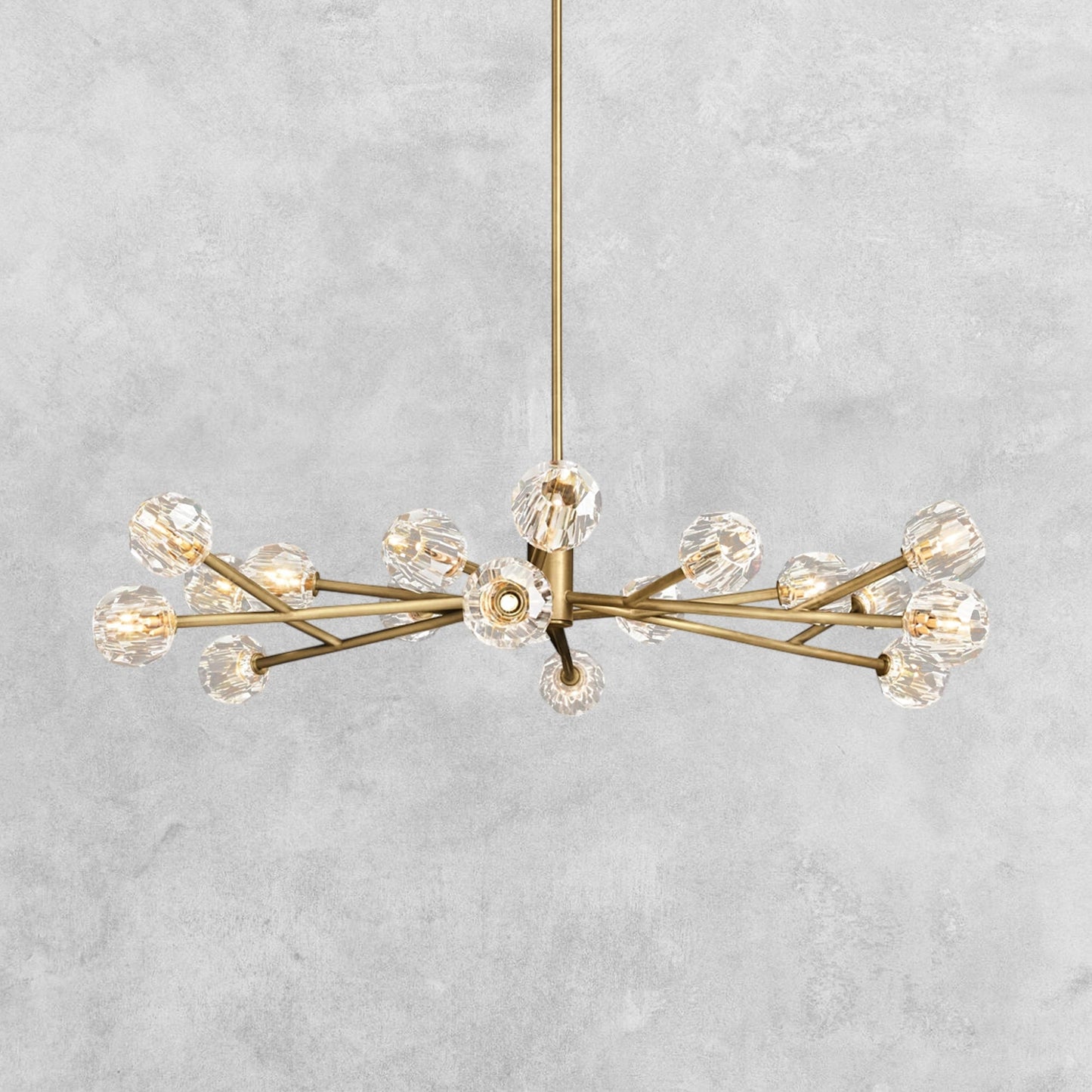 Bouble De Crystal Modern Round Chandelier
