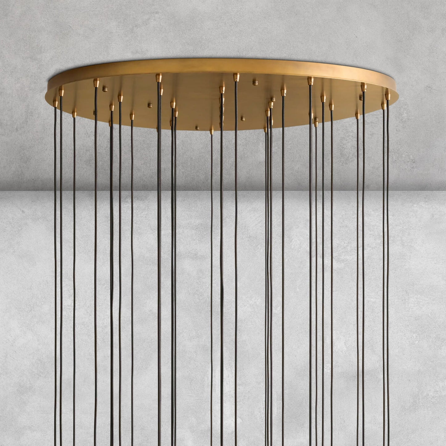 Colleena Hammered Glass Round Chandelier