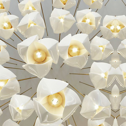 Postmodern Ceramic Branch Chandelier
