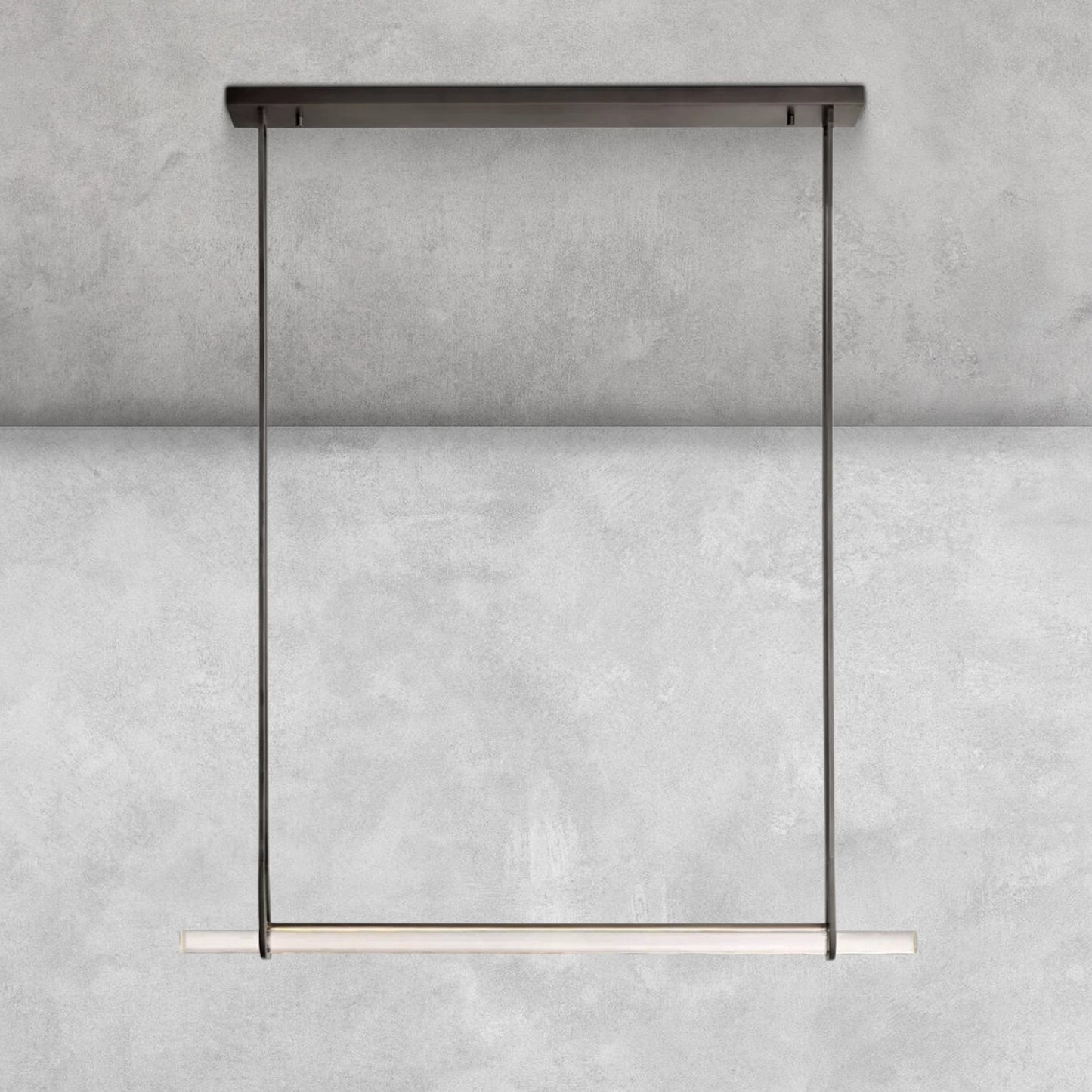 Milano Crystal Single Bar Linear Chandelier