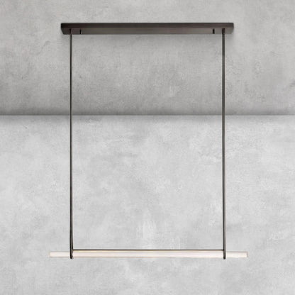 Milano Crystal Single Bar Linear Chandelier