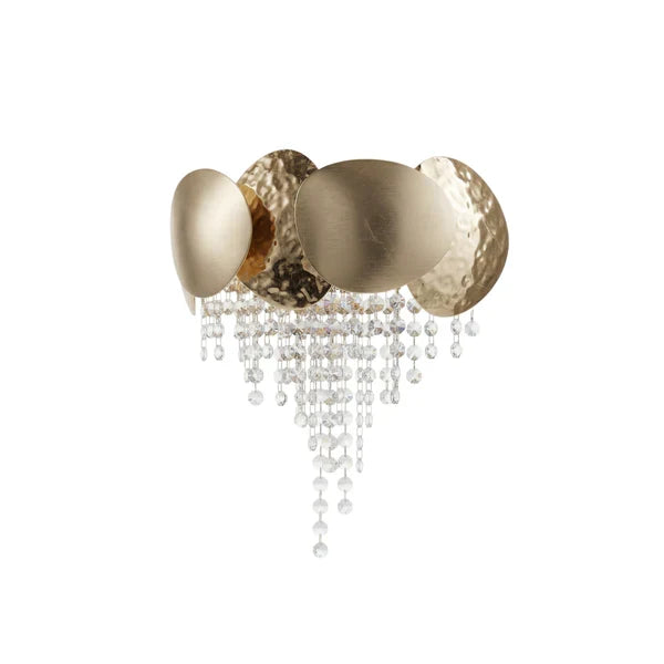 Amadeo Brass Crystal Sconce