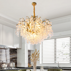 Thirza Brass Branch Crystal Chandelier