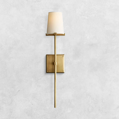 Pauilla Fabric Shade Torch Sconce