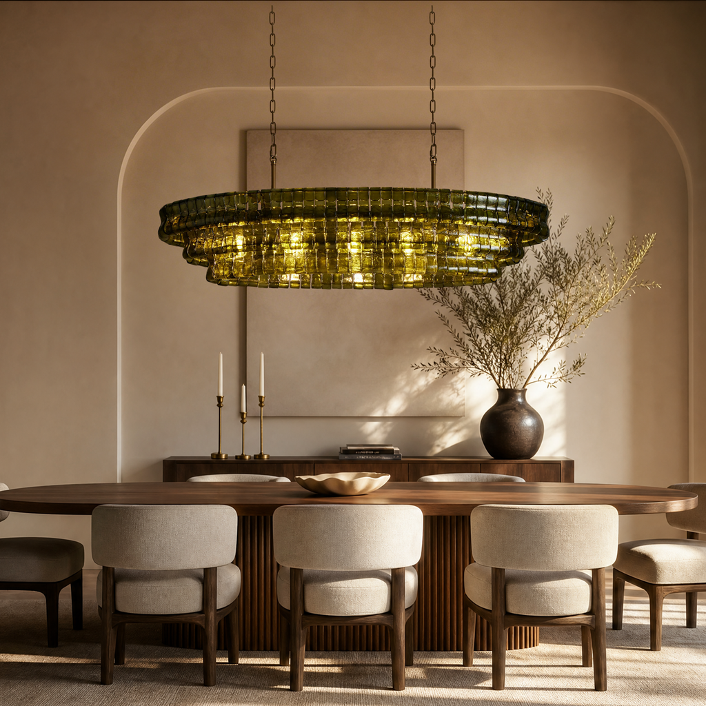 Ghiaccio Oval Chandelier