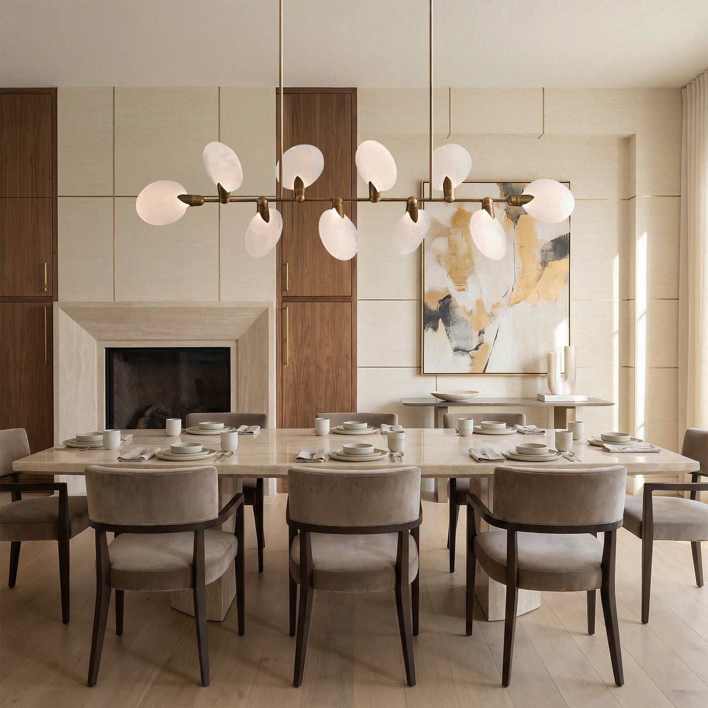 Lyla Linear Chandelier 62"74"