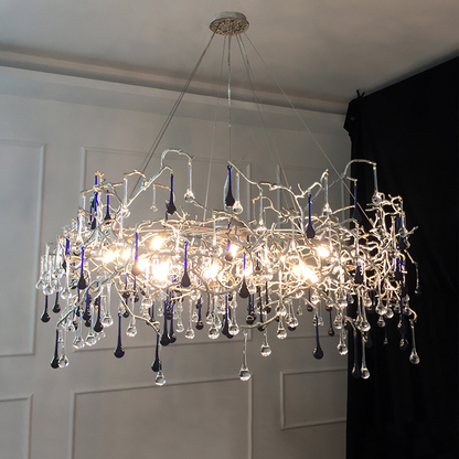 Avis Crystal Rain Branch Chandelier