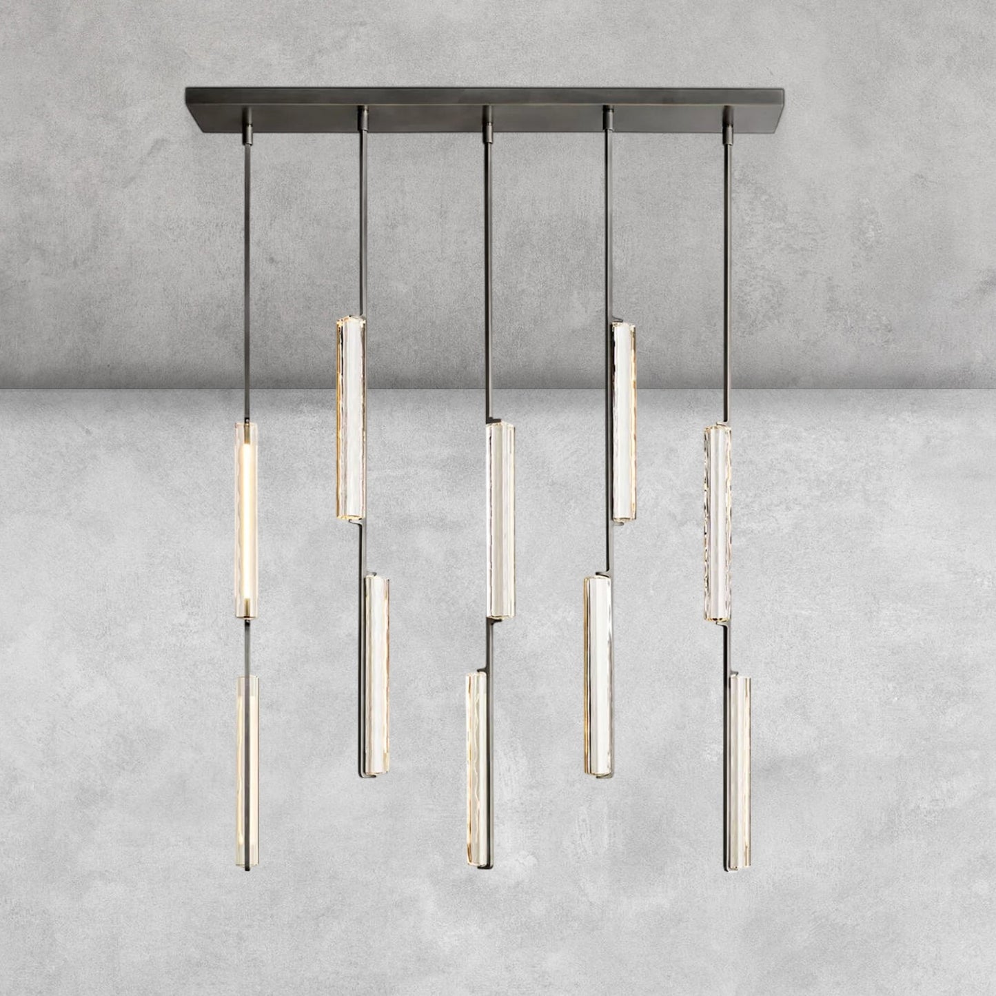 Milano Crystal Linear Chandelier 54‘’