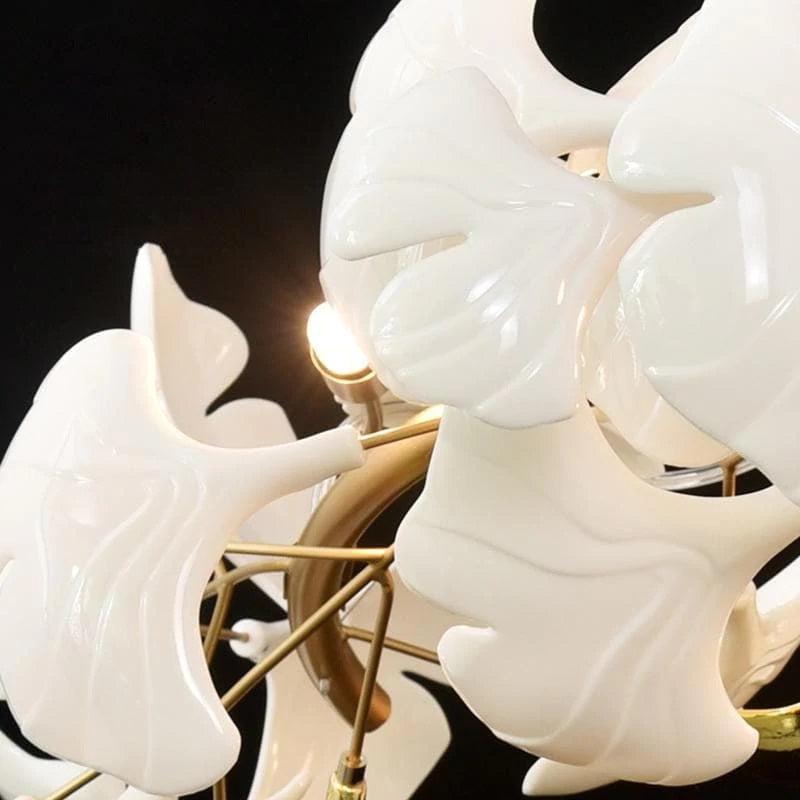 Modern Ceramic Petal Chandelier