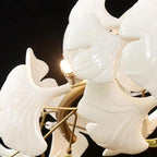 Modern Ceramic Petal Chandelier