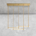 Milano Crystal Triple Bar Linear Chandelier