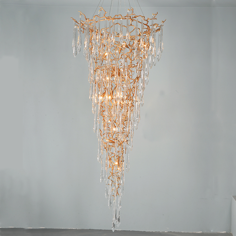 Cecily Crystal Branch Chandelier H 94.49"