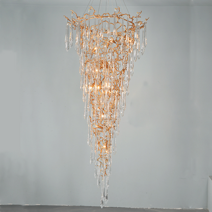 Cecily Crystal Branch Chandelier H 94.49"