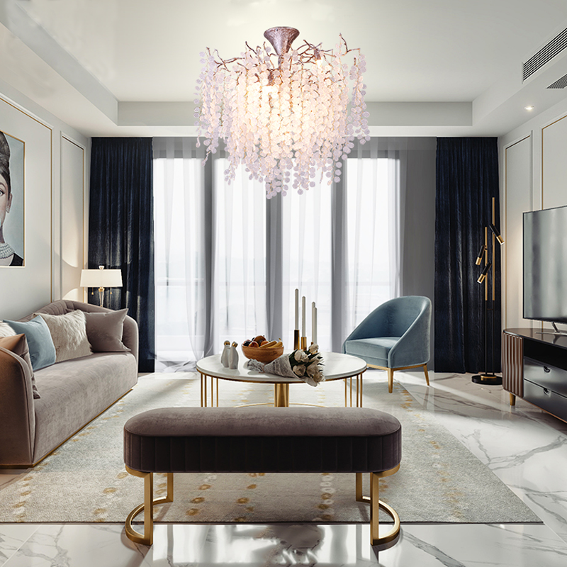 Ellie Modern Crystal Branch Chandelier
