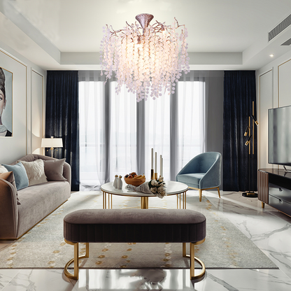 Ellie Modern Crystal Branch Chandelier