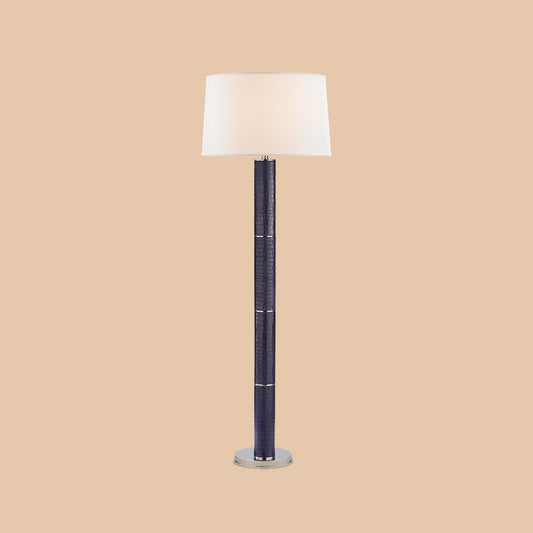 Navy Textured Floor Lamp
