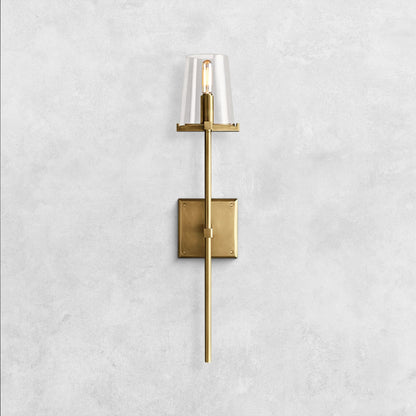 Pauilla Torch Clear Glass Sconce