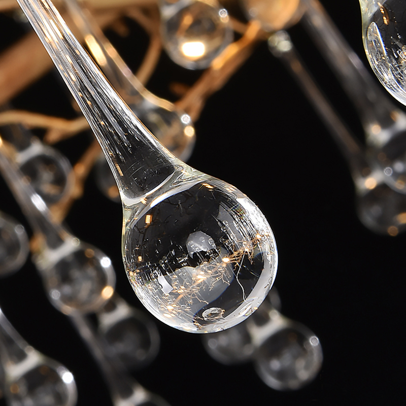 Avis Clear Crystal Ring Branch Chandelier