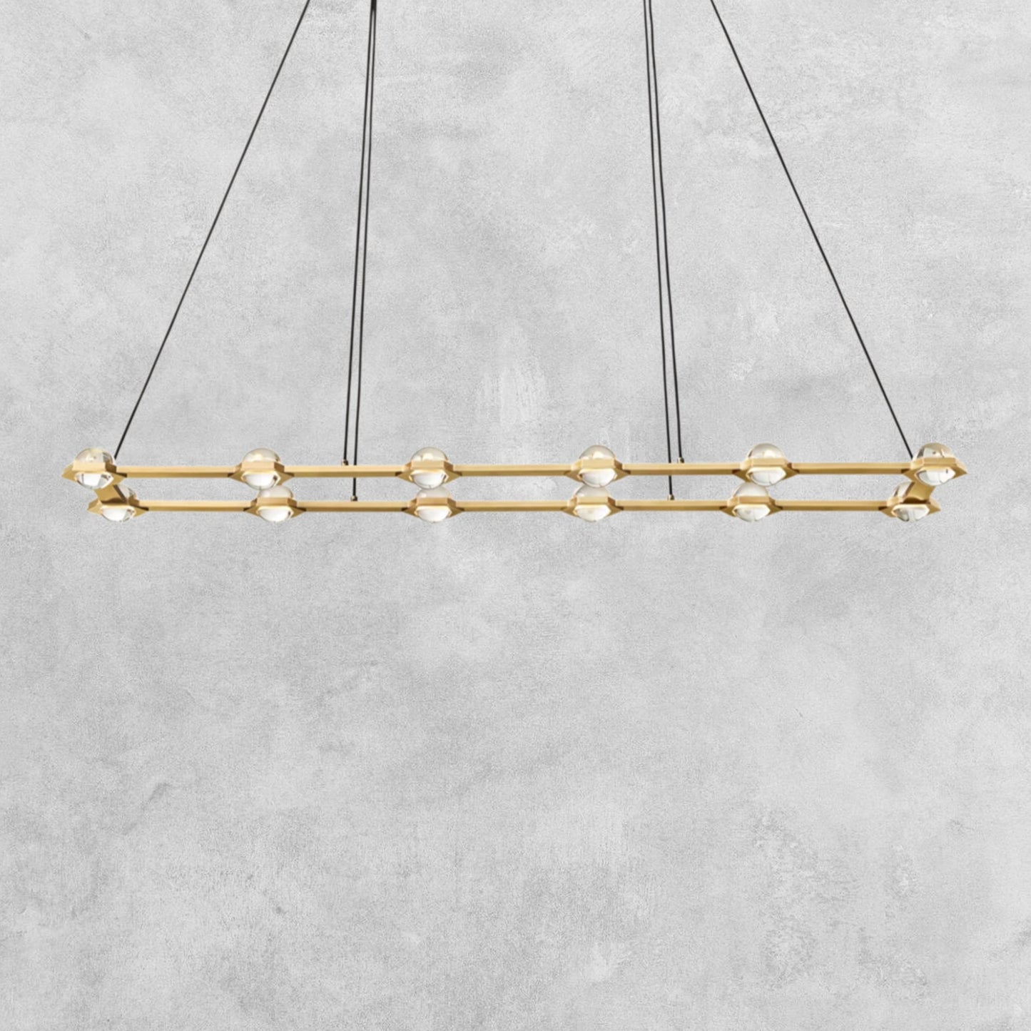 Planet Rectangular Chandelier 54" 72"