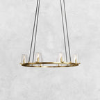 Pauilla Modern Clear Glass Round Chandelier 36'' 48‘’ 60‘’