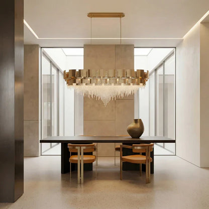 Amadeo Linear Crystal Bead Chandelier